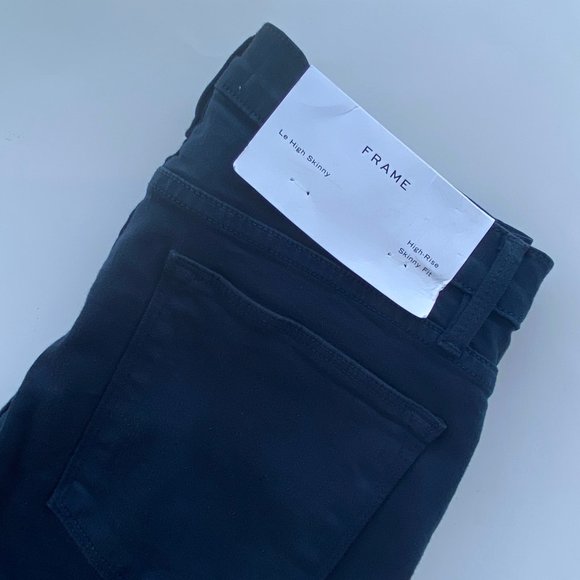 FRAME Le High Skinny Raw Stagger Film - Picture 6 of 8